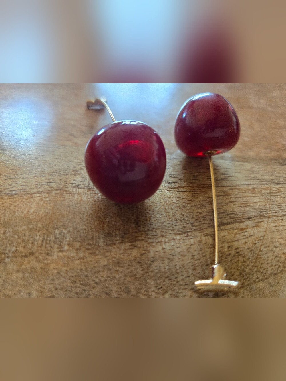 Cherry Gold Earrings